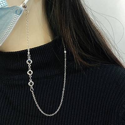 Dây đeo kính chuỗi đeo khẩu trang hạt đá nhỏ chống thất lạc rơi rớt tiện dụng đa phong cách