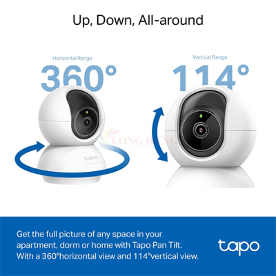 Camera trong nhà TP-Link Tapo AI Pan/Tilt Home Security Wifi 3K C230 - Hàng chính hãng