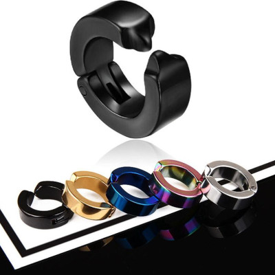 Bộ 2 bông tai Titan kẹp vành không cần bấm lỗ xỏ lỗ