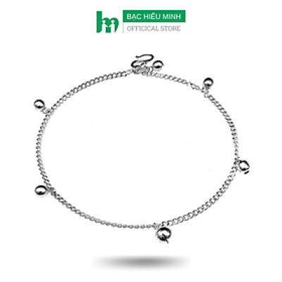 Lắc Chân Nữ Bạc Hiểu Minh LC187 chuông bạc ta