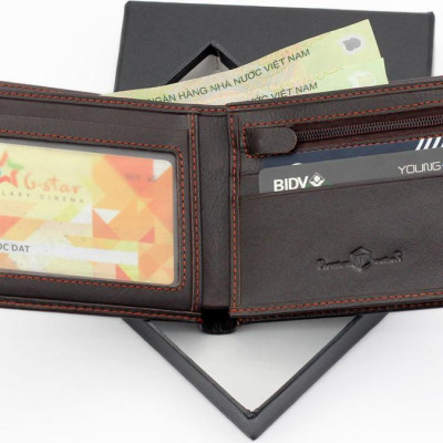 Ví nam da bò AT Leather AT020