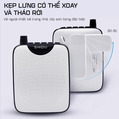 Máy Trợ Giảng Không Dây Shidu SD-M500 UHF Kèm Micro Cài Áo Có Dây - Hàng Chính Hãng
