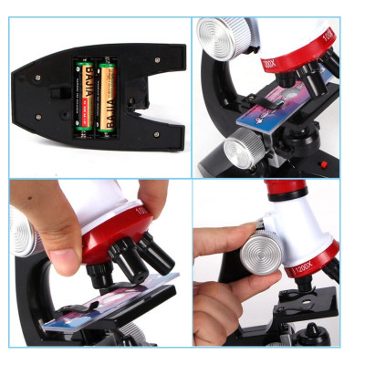 Bộ Kính Hiển Vi Trẻ Em Science Microscope 400x-1200x - Hàng Nhập Khẩu