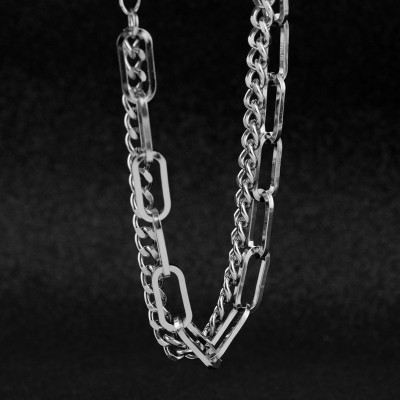 Vòng đeo tay lắc tay 2 lớp titan không đen không gỉ