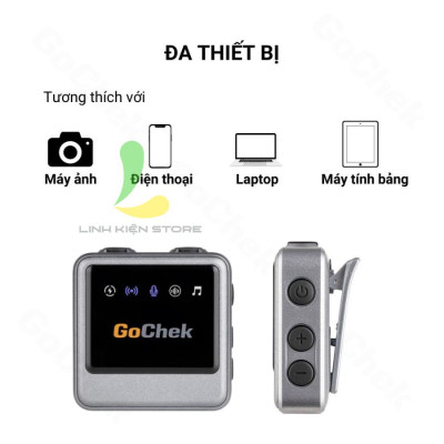 Micro thu âm không dây Gochek B Ultra Plus - Thiết bị thu âm chuyên nghiệp tích hợp sử dụng đa thiết bị đa chức năng - Hàng chính hãng