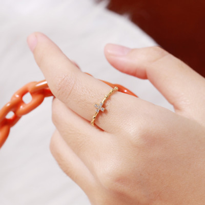 Nhẫn nữ bạc đẹp thánh giá HCM Gix Jewel N22