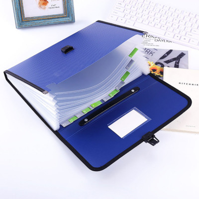 Cặp Đựng Tài Liệu Văn Phòng Phẩm NASI TL1003 nhiều ngăn khổ A4 13 ngăn phân trang tiện lợi tập file đựng lưu trữ hồ sơ văn phòng học sinh sinh viên túi đựng tài liệu nhựa PP cao cấp