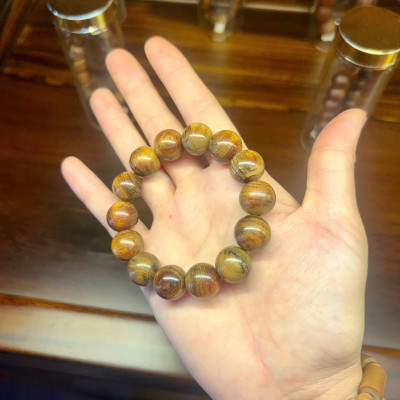 Vòng gỗ Bách Xanh - size 16li - Mùi thơm dịu nhẹ phong thuỷ sức khoẻ bình an