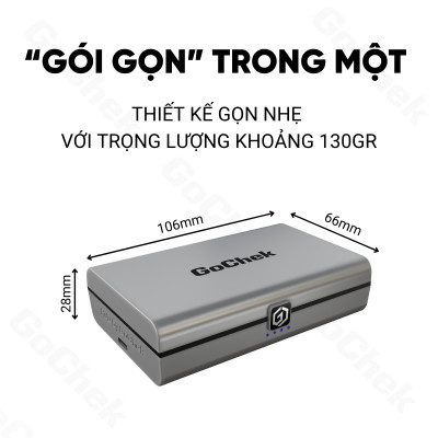Micro thu âm không dây GoChek Ultra S24, tích hợp 2 chân cắm khi livestream/quay video/ghi âm cho điện thoại/máy tính bảng/PC/Laptop - Hàng chính hãng