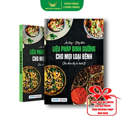 Sách liệu pháp dinh dưỡng cho mọi loại bệnh ( chính hãng Nowlife)