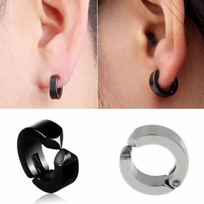 Bộ 2 bông tai Titan kẹp vành không cần bấm lỗ xỏ lỗ