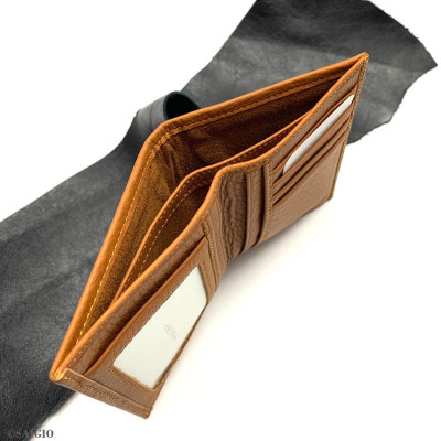 Ví Nam Đứng, Da Bò Mềm Mại GENTLE, Size Lớn, Thiết Kế Cổ Điển Đơn Giản - Đẹp Mắt, Dáng Đứng - Gập 2, Ngăn Đựng Tiền Có Khóa Kéo, Nhiều Ngăn Để Giấy Tờ Tiện Dụng - Hàng Chính Hãng SAIGIO