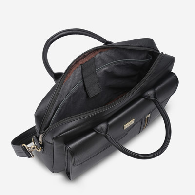 Túi xách công sở nam nữ nắp vạt xéo thanh lịch IDIGO MB2 - 6012, túi đựng laptop 15 inch cao cấp