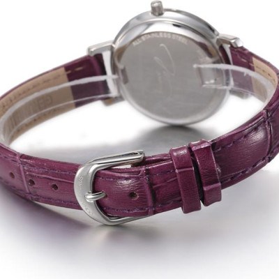 Đồng hồ nữ dây da Jonas & Verus X00719-Q3.WWWLRD (Mặt số xà cừ Trắng), Máy Pin (Quartz), Kính Sapphire chống trầy xước, Dây da Italy