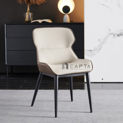 Bộ bàn ăn mặt đá tròn 1m 4 ghế có nệm êm ái SD TN1236-10E / ECO 11A-P Nội thất Capta