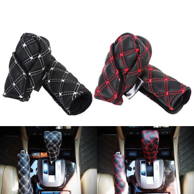 Bộ 2 Ốp Bọc Tay Phanh & Cần Số Ô Tô Da PU Cao Cấp – Mẫu Mới Chống Trượt