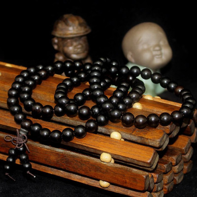 Vòng chuỗi hạt đeo tay gỗ niệm 108 hạt gỗ tự nhiên tràng hạt