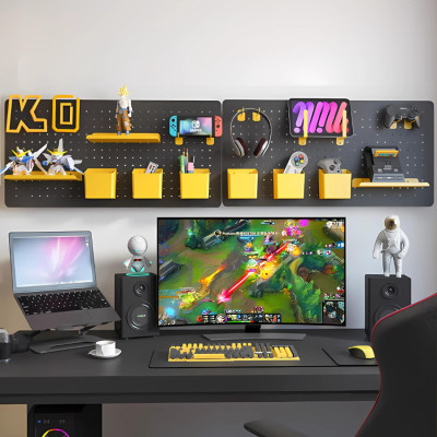 Bảng lỗ Pegboard decor gaming Dola Home để bàn phím, tay cầm chơi game, mô hình anime, setup bàn làm việc gọn gàng phong cách chất - Hàng Việt Nam chính hãng chất lượng cao
