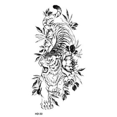 Hình Xăm To Miếng Dán Tạm Thời Tattoo Chống Nước Lâu Trôi Quyến Rũ