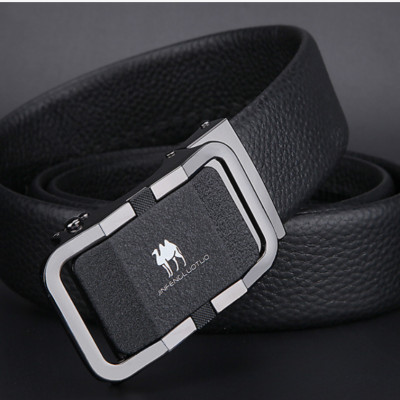 Thắt lưng nam da bò nguyên chất mặt khóa tự động hợp kim cao cấp