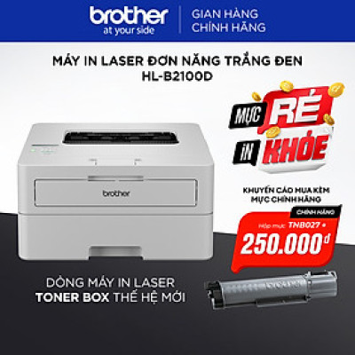 Máy in laser đơn năng trắng đen HL-B2100D - Hàng chính hãng