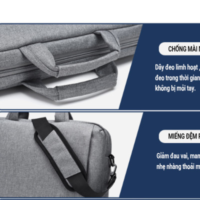 Cặp Đựng Chống Sốc Cao Cấp Teement, Chống Nước, Chống Xước, Dành Cho Laptop 13,14,15.6icnh - Hàng Chính Hãng