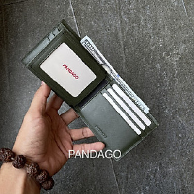 Ví cầm tay da thật cao cấp bỏ túi thời trang PANDAGO WingFlip 02