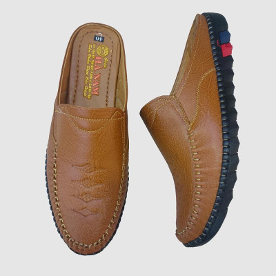 Dép Bít Mũi Nam HÀ NAM Da Bò Thật Cao Cấp GSB20124