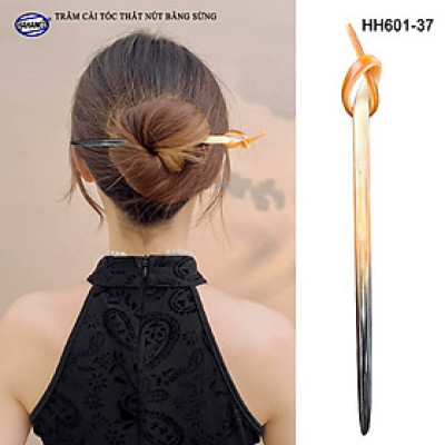 Trâm Cài Tóc Bằng Sừng Đầu Trâm Thắt Nút Kiểu Dáng Lạ Độc Đáo Tỉ Mỉ (HH601-37)