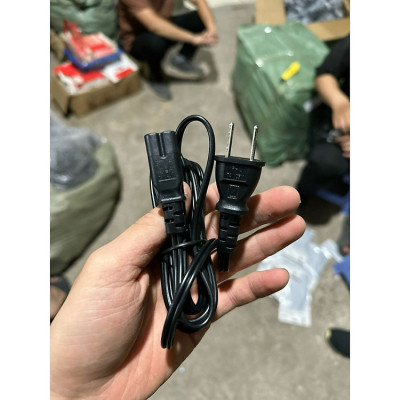 Dây nguồn số 8 dùng cho màn hình máy tính, các loại sạc adapter laptop và các thiết bị điện/điện tử khác, dài 1 mét - Hàng chính hãng