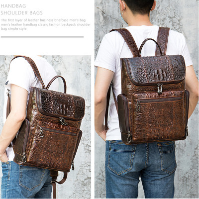 Balo nam DA BÒ THẬT, balo laptop phong cách mới – BEE GEE BLND9068