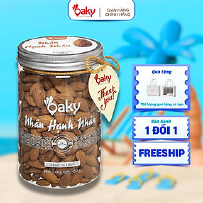 Hạt Hạnh Nhân Oaky 250g (Size Nhỏ) - Nhập Khẩu Mỹ, Ăn Vặt Healthy, Giàu Dinh Dưỡng Tự Nhiên