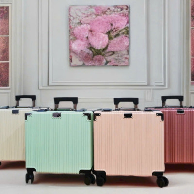 Vali Khung Nhôm Ngang Size 18INCH Xách Tay Nhỏ Gọn Cần Kéo 3 Nấc