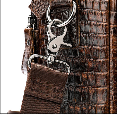 Túi xách nam DA BÒ THẬT họa tiết cá sấu – BEE GEE CCS5549