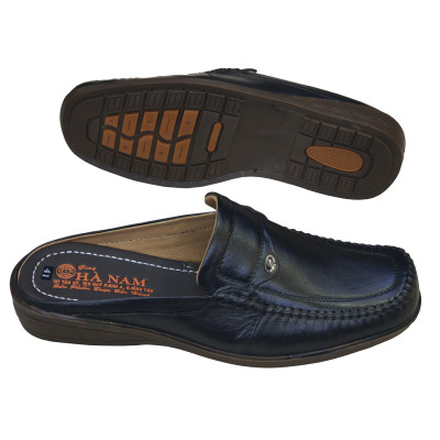 Dép Bít Mũi Nam HÀ NAM Da Bò Thật Cao Cấp GSB2079
