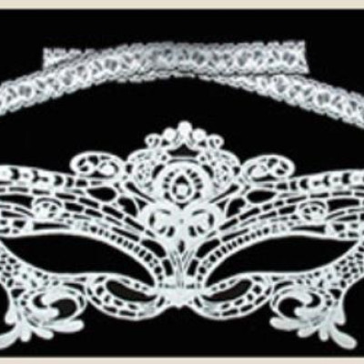 Mặt nạ ren Cosplay cho nữ - Màu trắng