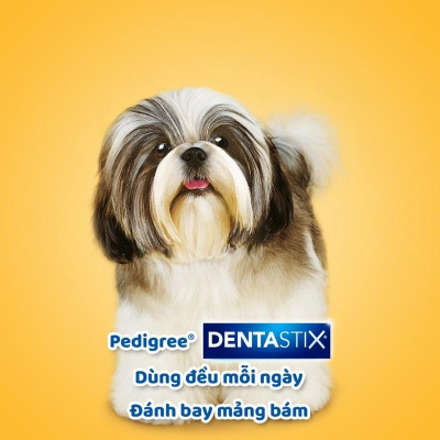 Bánh Xương Chăm Sóc Răng Pedigree Dentastix Small Dogs 75g Dành Cho Chó Nhỏ và Chó Trưởng Thành trên 1 tuổi