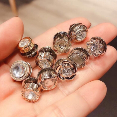 Set 10 cúc cài áo mini chống hở, ghim cài trang trí khuy áo thời trang Hàn Quốc (Giao mẫu ngẫu nhiên)