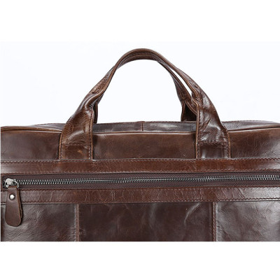 Cặp công sở nam da bò cao cấp BHM8979 Nhiều ngăn để đồ. Túi xách công sở nam