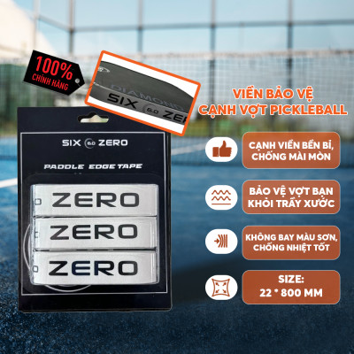 Set 3 Viền Bảo Vệ Cạnh Vợt Pickleball Six Zero 22mm Cao Cấp - Siêu Bền, Chống Va Đập, Bảo Vệ Toàn Diện - Nhẹ