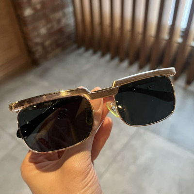 Kính râm nam Solex chữ H Mắt kính thủy tinh kim cương chống vỡ Gọng titan 14K