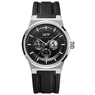 Đồng Hồ Nam I&W Carnival 782G5 Chính Hãng Full Box Chống Nước Kính Chống Xước Dây Silicon Cao Cấp BH 60T (Máy Cơ Tự Động)