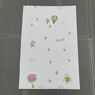 Bộ 10 Tấm Xốp Dán Tường 3D Hoạt Hình Trẻ Em Dễ Thương, Nhiều Hoạt Tiết Cute, Dày Dặn Chống Va Đập 