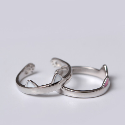 Nhẫn tai mèo vòng mở free size dễ thương cho bạn nữ NN09