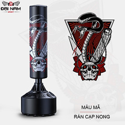 Trụ Đấm Bốc,Trụ Boxing 8725 Kết Cấu Da PU 4 Lớp Siêu Bền Cao Cấp Đại Nam Sport + Găng Đấm Bốc