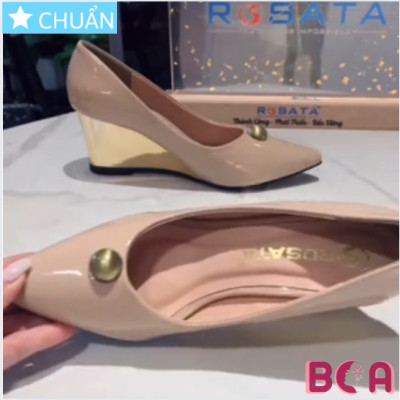 Giày đế xuồng cao gót nữ 6 phân RO689 ROSATA tại BCASHOP kiểu dáng hiện đại, thanh lịch và tôn dáng