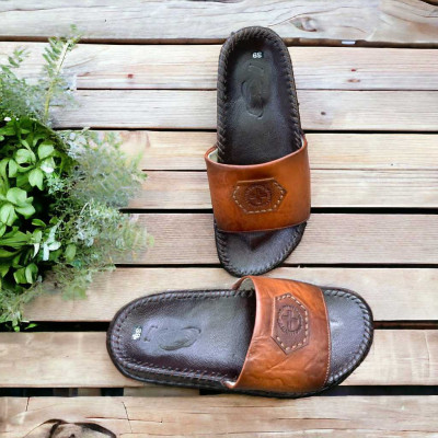 DÉP QUAI NGANG CHẤT LIỆU DA BÒ VATIS 20240907