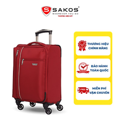 Vali Kéo Vải Du Lịch SAKOS NEO PILOTTE 4.5 - Size XS (18inch)/ Xách Tay (Cabin) - Khóa TSA - Chống Thấm, Trượt Nước