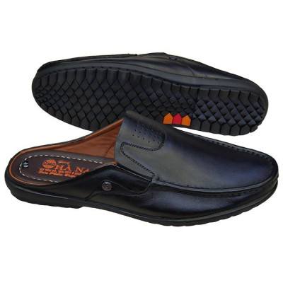 Dép Bít Mũi Nam Da Bò Thật TiTi ĐÔ Cao Cấp GSB2065d