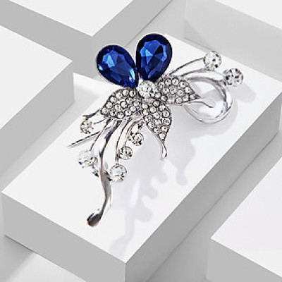 Trâm Cài Áo Nữ Quà Tặng Hoa Đính Đá Trang Nhã Sang Trọng (Kèm Hộp)